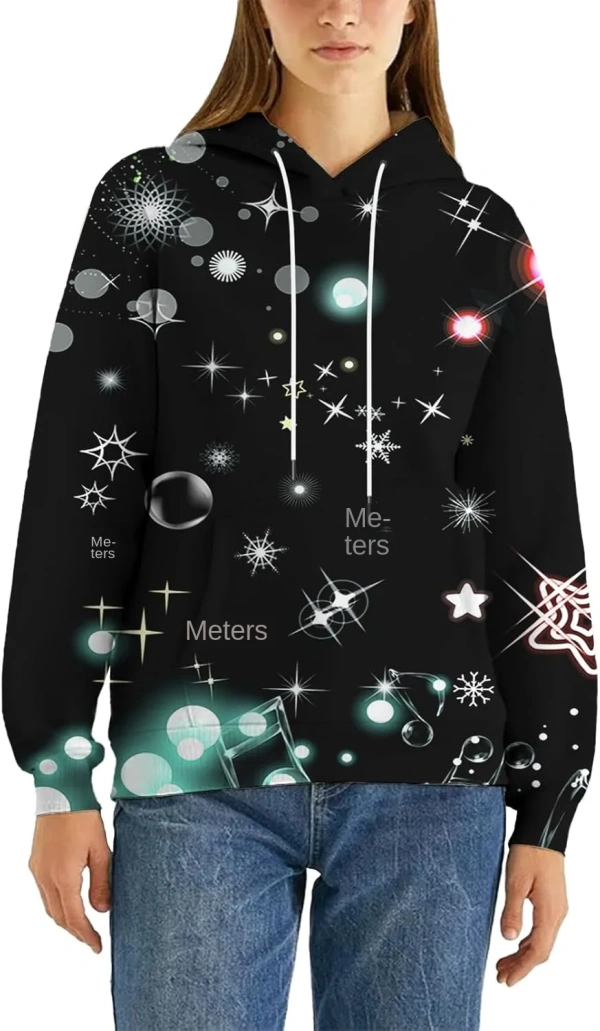 High Quality Unisex Oversized Graphic Hoodies 3D Cool Design Polyester Print Colorful Terry Sweatshirt for Supply - Image 4