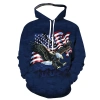Hot Sale Men's Pullover Hoodie Flag Graphic Fleece Fabric Long Sleeves Printed Pocket Crocheted Puff Washed - Image 4